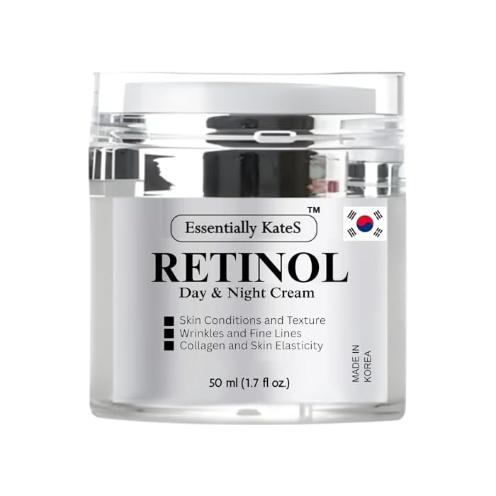 Essentially KateS Retinol Cream for Face and Eye, The Gentle Revolution | K-Beauty Anti-Aging Moisturizer with Hyaluronic Acid and Vitamin E | Gentle, Hydrating, Firming, 50 ml (1.7 fl oz)