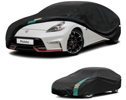 Molebt Coupe Car Cover Waterproof All Weather for Automobiles, Universal Fit for Porsche Boxster, Nissan 370Z/350Z, BMW Z4, Subaru BRZ, etc. Rain Winter Sun Protection. (Length: 166"-178") - Image 1