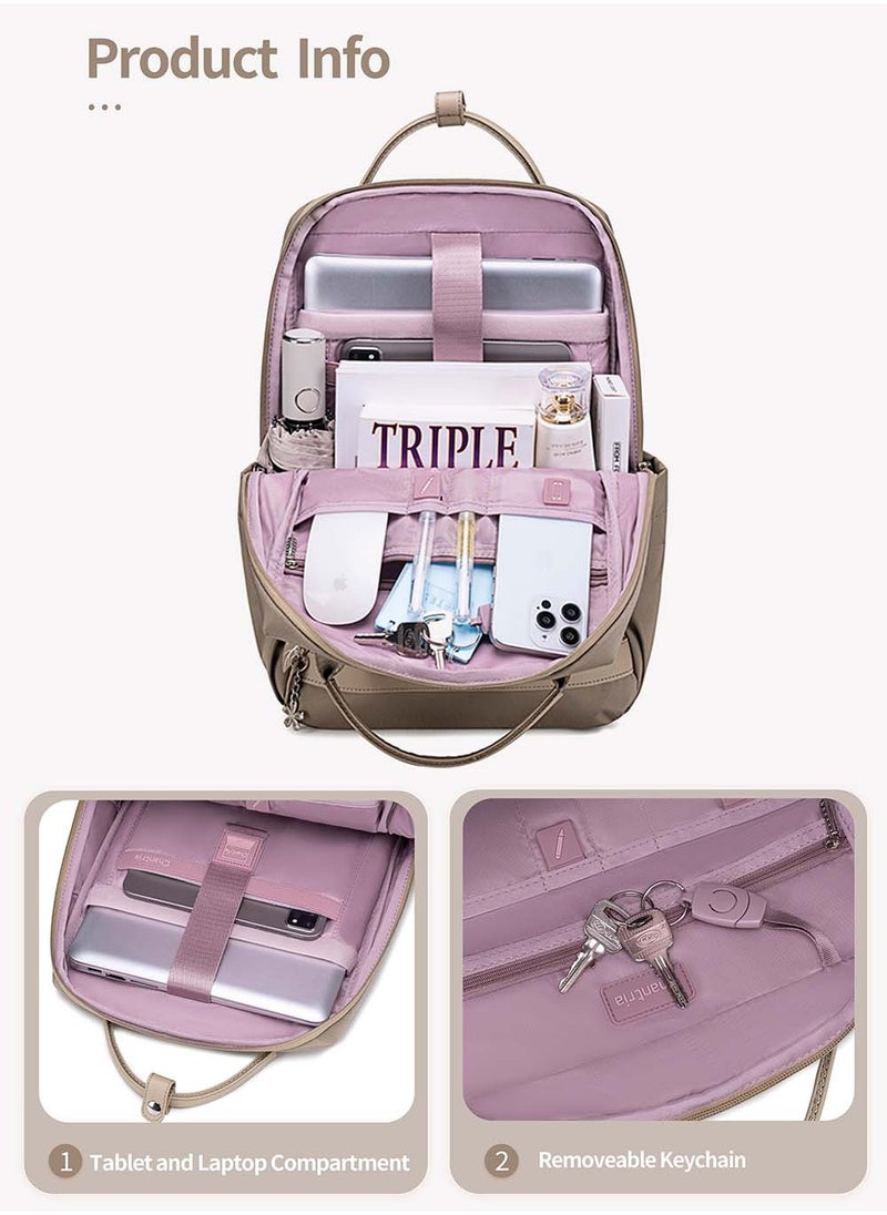 Chantria - Casual School Laptop Backpack, Lightweight Water Resistant Bag with Tablet and Laptop Compartment for Girl - Image 1