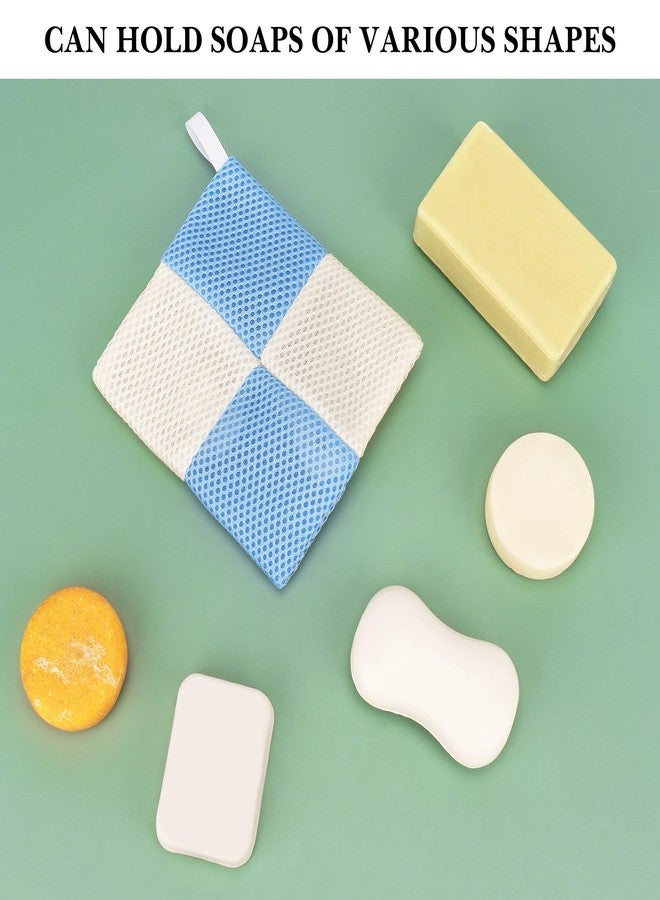 Linkidea 3 Pack Soap Saver Pouch with Zipper, Exfoliating Body Sponge Scrubber with Hand Loop, Mesh Foam Lather Pocket for Shower Bath, Rectangle - Image 4