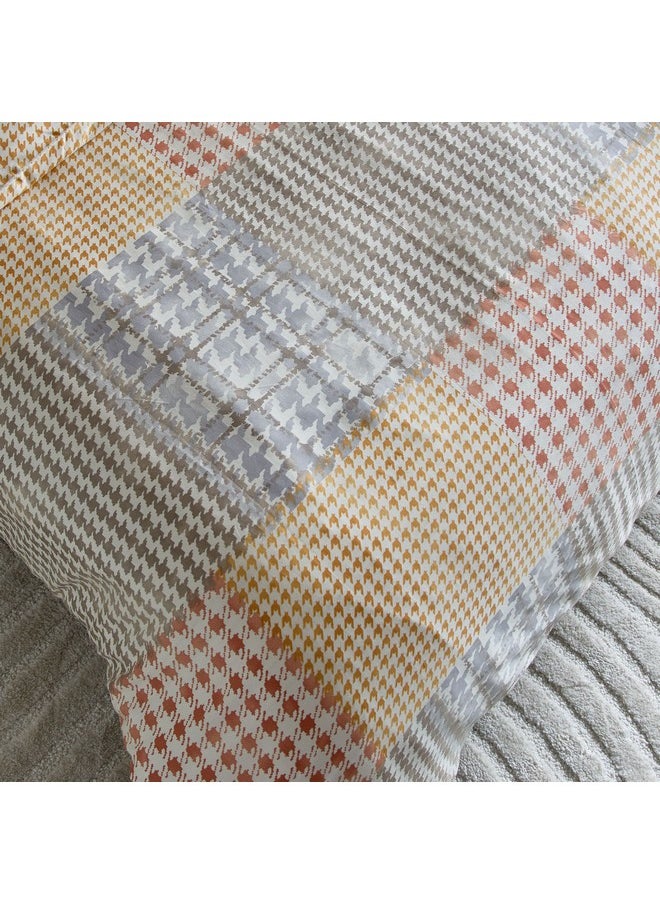 Home Box Houston Veilth 3-Piece Printed Cotton Twin Duvet Quilt Cover Set 220 x 150 cm  - Image 5