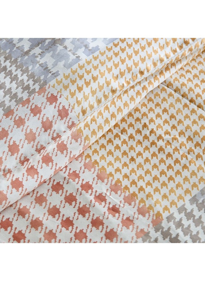 Home Box Houston Veilth 3-Piece Printed Cotton Twin Duvet Quilt Cover Set 220 x 150 cm  - Image 4