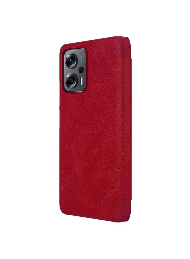 Nillkin Case For Xiaomi Redmi Note 11T Pro/11T Pro+ 5G/Poco X4 GT 5G QIN Series Crazy Horse Texture Leather Phone Case - Image 3