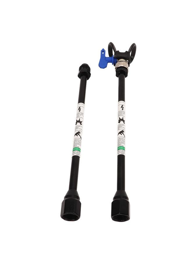 Thoraya 2PCS Spray Extension Rod G7/8 14 Stainless Steel Sprayer Tip Extension Pole Replacement for Home Black  - Image 4