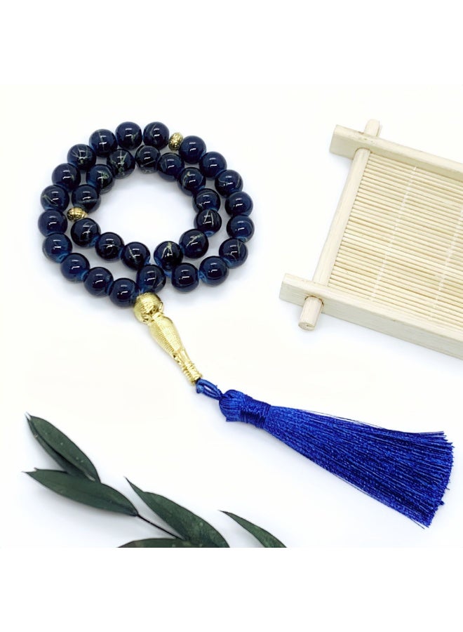 Tasbih 33 الصلاة الخرز 10mm المسلمة الإسلامية القذائف الرائعة اليدوية - Image 2