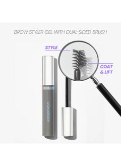 Wonderskin Wonderskin Wonder Blading Brow Styler Gel, Long Lasting Clear Eyebrow Gel, Lightweight Brow Styler Gel, Volumizing Brow Gel  - Image 3