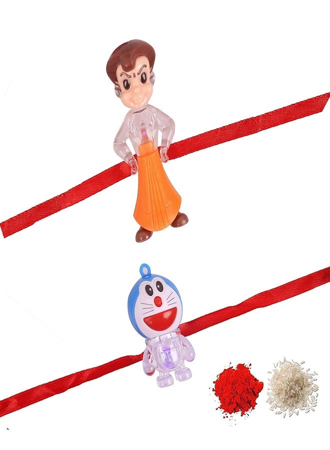 RA-Rock Chota Bhim and Doreomon Lighting Rakhi Set for Kids and Boys(EFS20113)