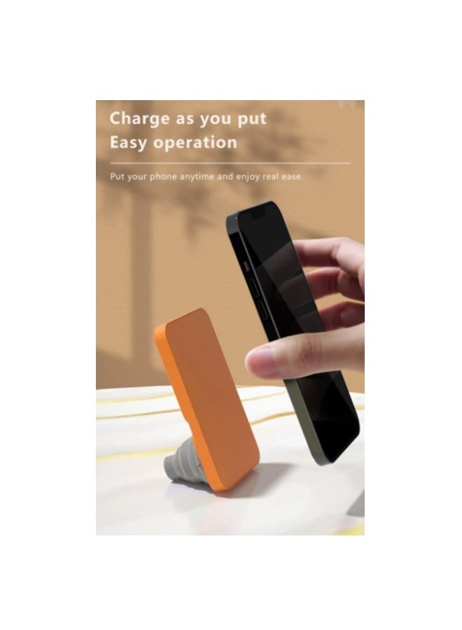 ريبنيو باور بانك شحن لاسلكيRcp 114 مع حامل هاتف 2 في 1 أفقي ورأسي مع شاحن لاسلكي عالمي وملحقات إلكترونية وحامل شحن لاسلكي - Image 4