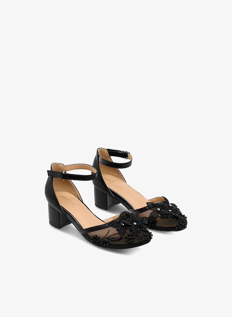 سيليست صنادل بكعب عريض للبنات تشكيلة رمضان