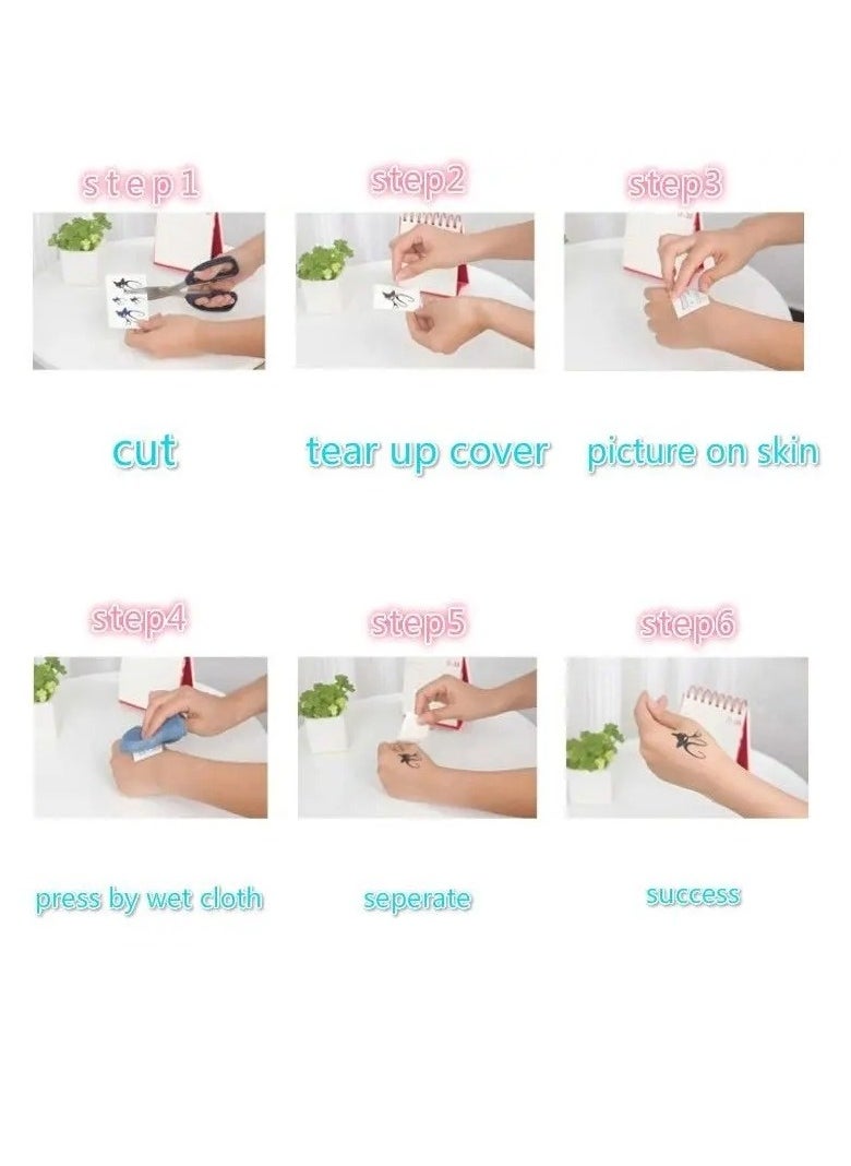 ORiTi - 1 sheet Waterproof Daisy Flower Pattern Temporary Tattoo for Women and Men - Lasts 2-7 Days - Image 1