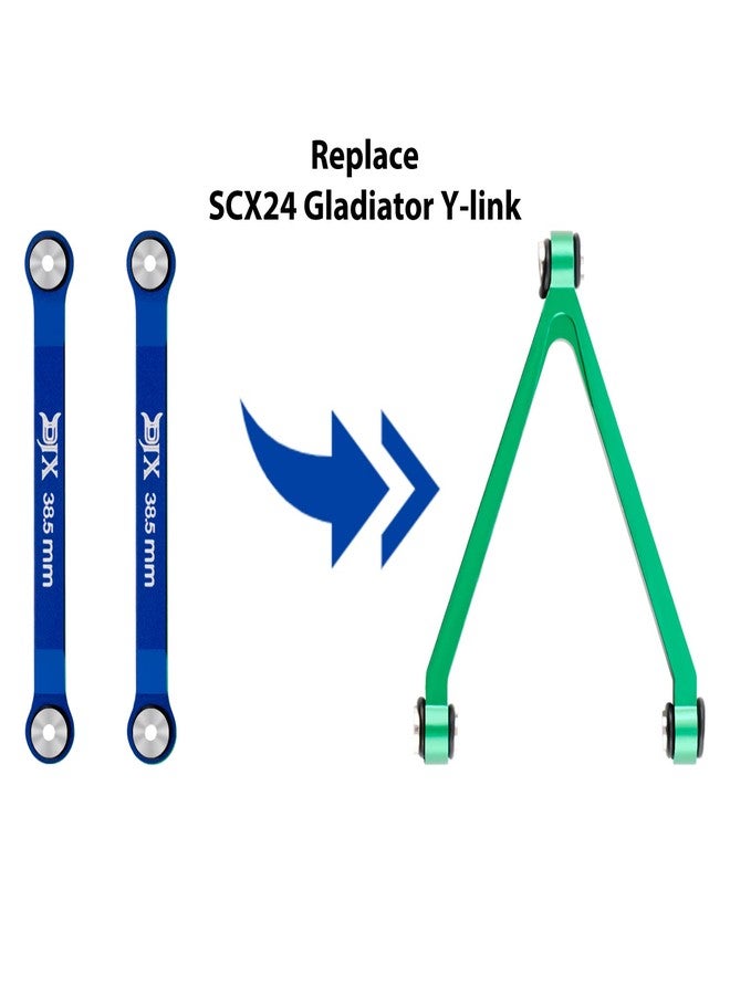 DJX Aluminum High Clearance Chassis Links Set for Axial SCX24 Jeep JT Gladiator 1/24 RC Crawler Car - Image 4