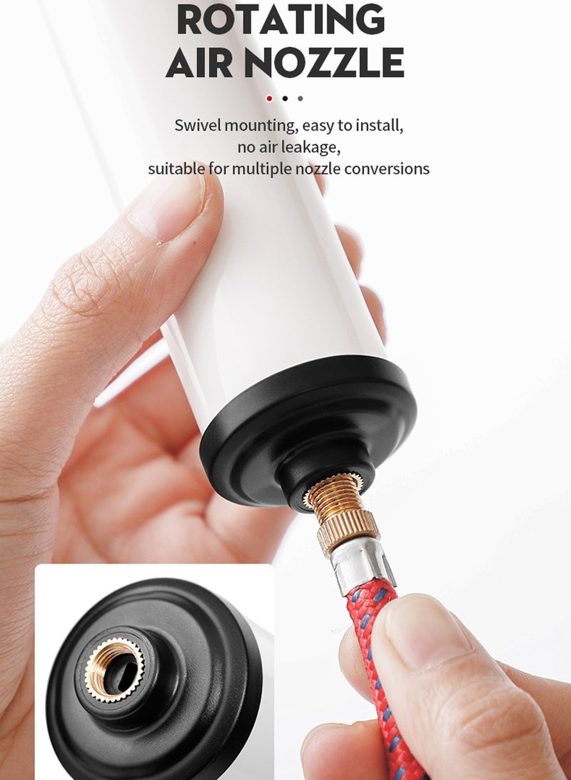 Super Fast-Inflating Air Pump For Basketball - Premium Quality, Portable, Manual, Compact Size | Multiple Needles and Hose - Image 5