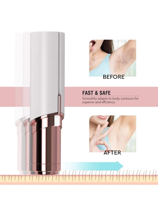VIO Finishing Touch Facial Body Flawless Shaver Women Painless Hair Remover Face Hair Remover and Eyebrow Trimmer Hair Shaver and Remover Lipstick Style  - Image 4