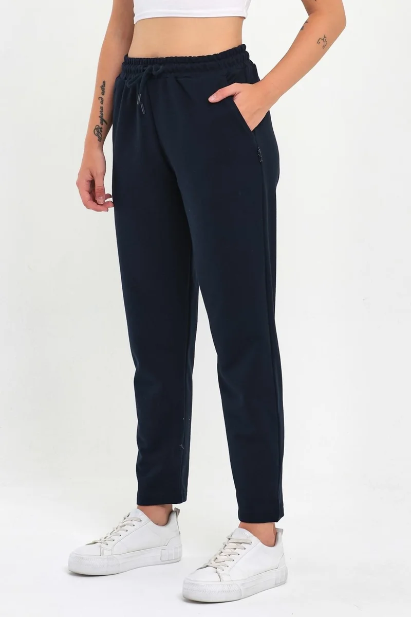 ميتاليك 2-Pack Women's Navy Blue Classic Pocket Tracksuit Bottoms