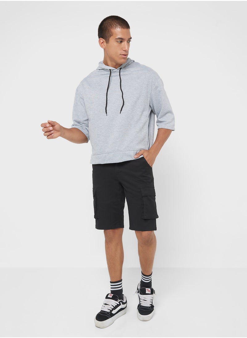 Seventy Five Basics هودي كبير بأكمام قصيرة  - Image 4