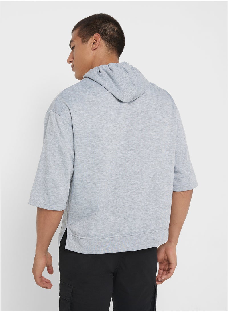 Seventy Five Basics هودي كبير بأكمام قصيرة  - Image 2