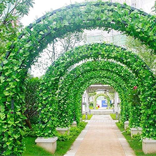 Deehome Artificial Ivy Money Plants Leafs Creepers (12 Strings) Silk Greenery Hanging Vines Garlands Creeper Leaves For Decoration (12 Strings, 6 Foot Each)., Vine;Pine;Fern;Ivy - Image 5