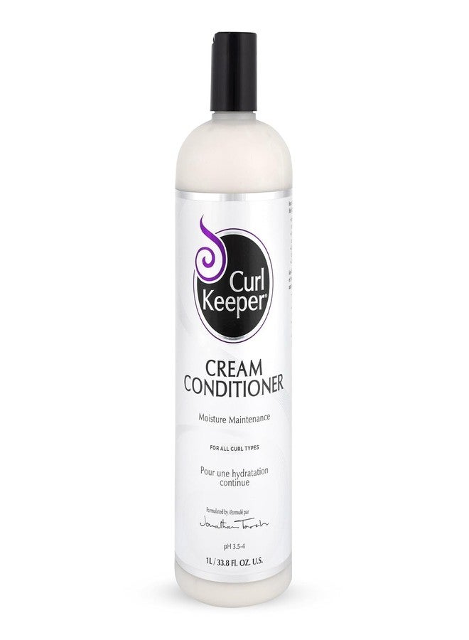 Curl Keeper Cream Conditioner for Curly Hair, 33.8 Fl Oz - Lightweight Daily Hair Conditioner for All Curl Types - Moisturizing & Deep Conditioning Helps Detangle, Maintain Shine & Locks-In Color - Image 1