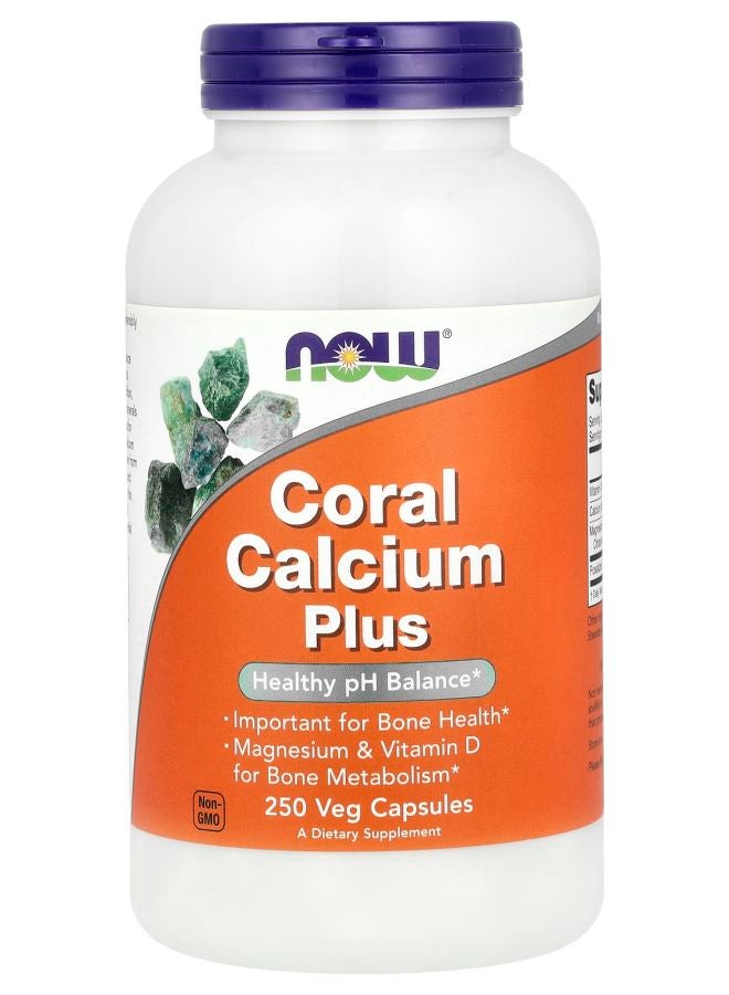 now Coral Calcium Plus 250 Veg Capsules