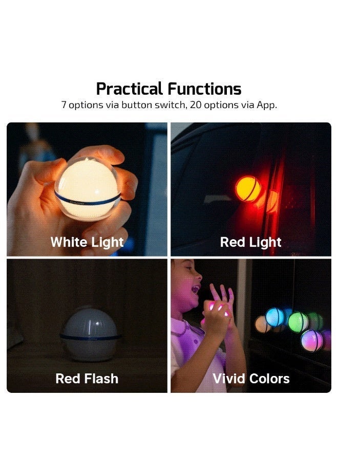 Olight Sphere Ambient Light (Multicolour RGB), Portable RGB Mood Light, Smart LED Lantern with App Control, 75 Lumens, 700mAh Rechargeable for Camping, Decor, Patio - Image 3