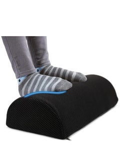Half Moon Pillow Foot Rest Cushion Memory Foam Feet Stool Ergonomic Foot Resting for Relieve Leg, Foot, Hip, Ankle and Joint Pain