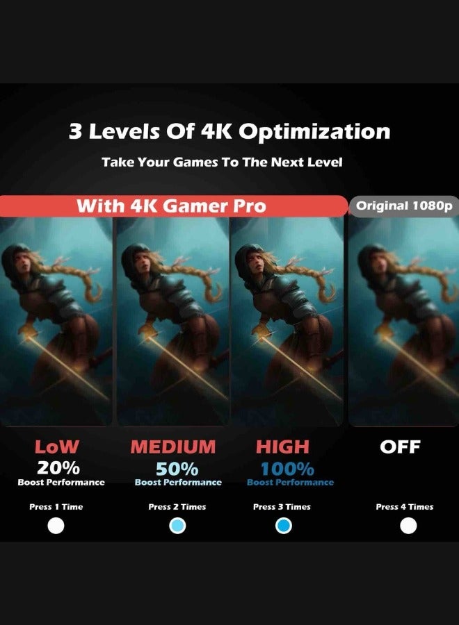 إكس أل تي جهاز ترقية HDMI 4K 1080P إلى 4K لوحدة تحكم ألعاب الفيديو - Image 3