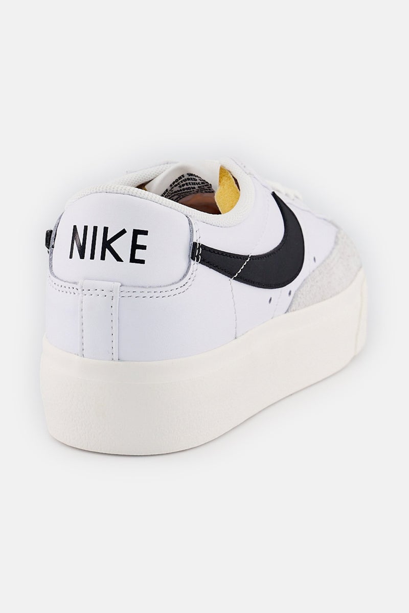 Nike Women Blazer Low Platform Lace Up Outdoor Shoes, Off White - Image 2