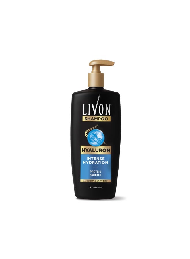 ليفون شامبو ليفون هيالورون للنساء والرجال | يرطب الشعر الجاف والباهت | 2x شعر ناعم ولامع | خالي من البارابين | 650 مل - Image 1