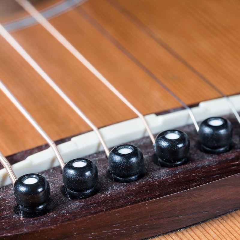 TechBlaze MOCKING BIRD Acoustic Guitar String Set of 6 Stainless Steel Acoustic Guitar String set with Hollow Ball End Full Replacement Guitar Saddle Set (0.10-0.50 Extra Light Gauge) - Image 5