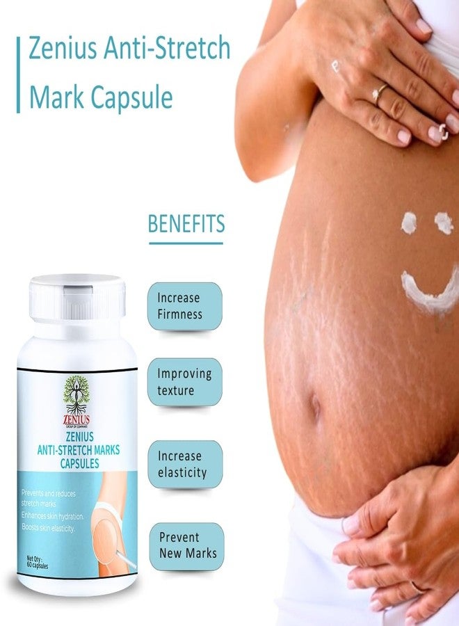 ZENIUS Stretch Marks Removal Capsule For Stretch Marks for Women & Men and Natural Body Butter | For Skin Elasticity, Healing & Stretch Marks Removal - 60 Capsules - Image 3