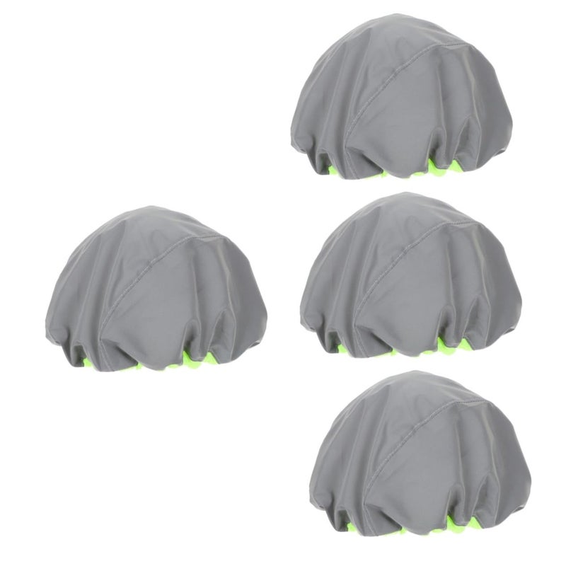 Cycling Helmet Cover Set Of 4 Reflective Lightweight Protector For Outdoor Safety - Image 2
