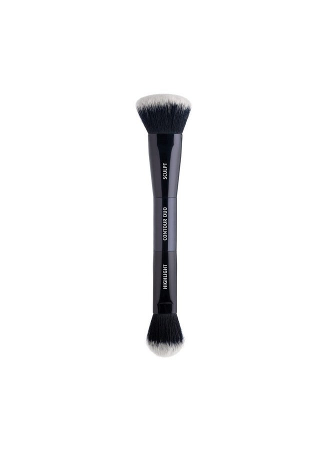 Lune+Aster Lune+Aster Contour Duo Brush - Multi-tasking, dual-ended vegan Contour Duo Brush. - vegan, paraben free  - Image 1