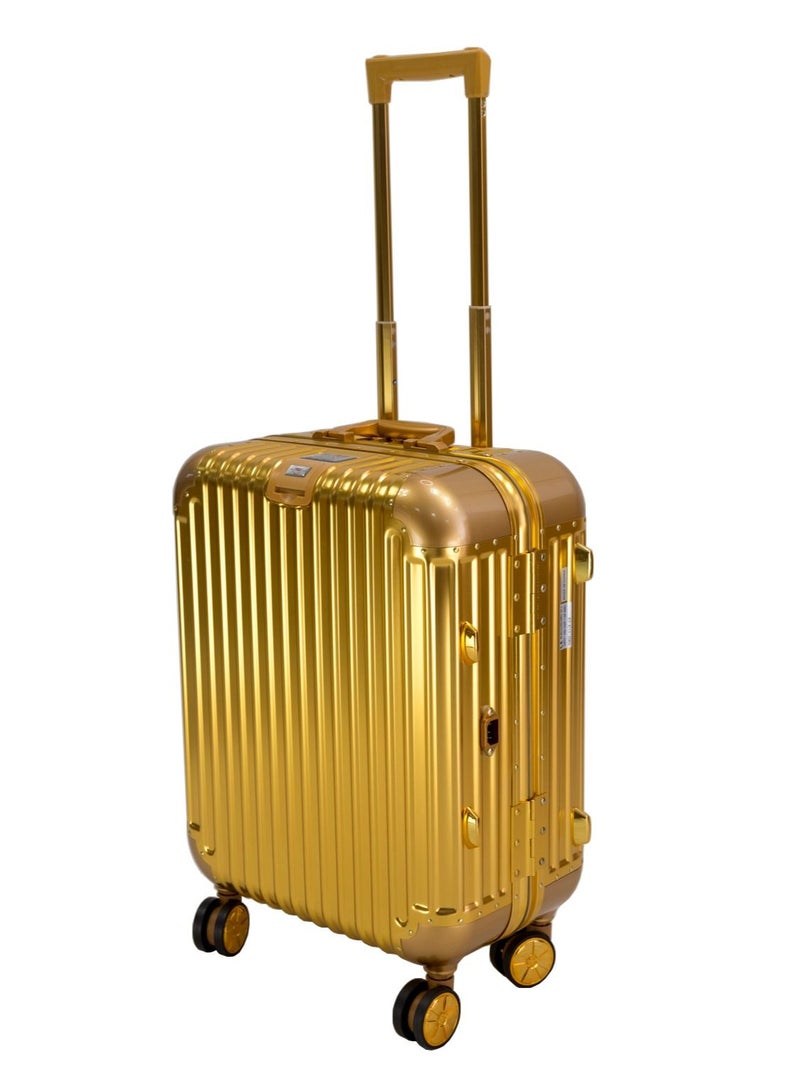 MAYLAN Makeup Train Stand Case With Pro Studio Artist Trolley - Gold - Image 2