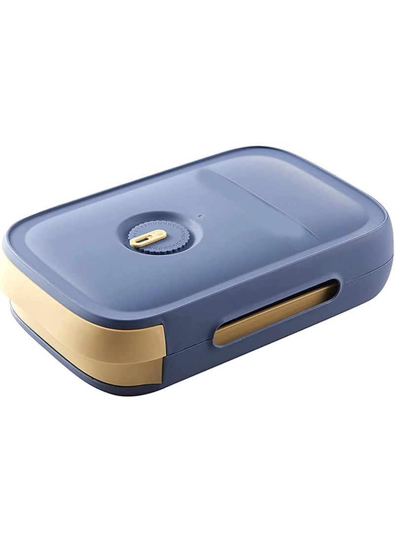PLUMAZE PLUMAZE Organize Your Eggs with Ease DrawerType Egg Storage Box with Date Reminder Holds 18 Eggs Blue  - Image 5