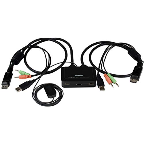 Startech.com StarTechcom 2 Port USB HDMI Cable KVM Switch with Audio and Remote Switch USB Powered KVM with HDMI Dual Port HDMI KVM Switch SV211HDUA - Image 3