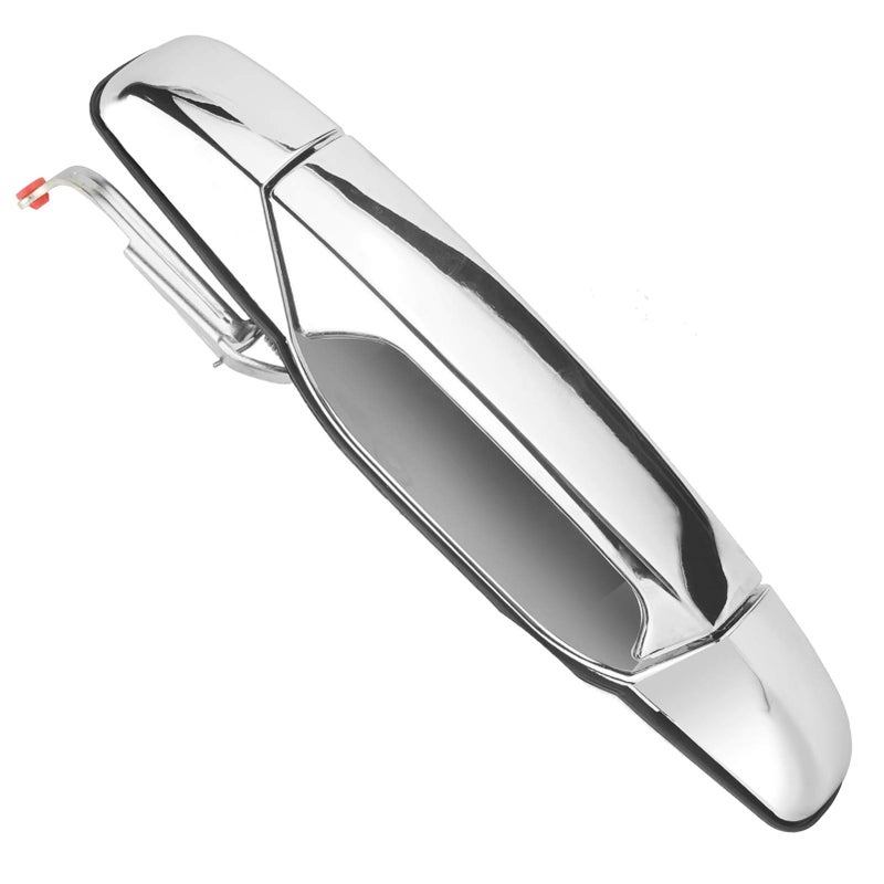 NPAUTO NPAUTO Exterior Door Handle Rear Left Driver Side Replacement for 2007 2008 2009 2010 2011 12 13 Chevy Silverado, Tahoe, Avalanche, Suburban, GMC Sierra, Yukon XL, Cadillac Escalade, 80105, Chrome  - Image 1