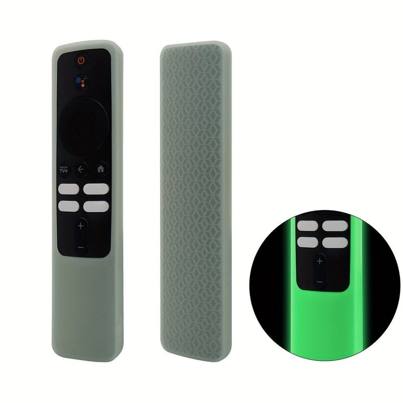 Case Friendly Semi Enclosure Silicone Protective Cover For 2025 TV Box Remote Luminous Green - Image 5