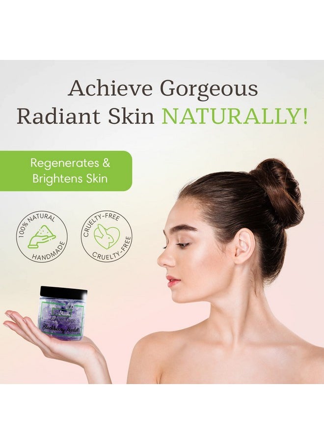 Levity & Co. Sweetface Facial Sugar Scrub. Anti Aging Deep Cleaning Acne Treatment Exfoliating Facial Scrub Regenerates & Brightens Face Neck & Décolleté (Blackberry Merlot)  - Image 2