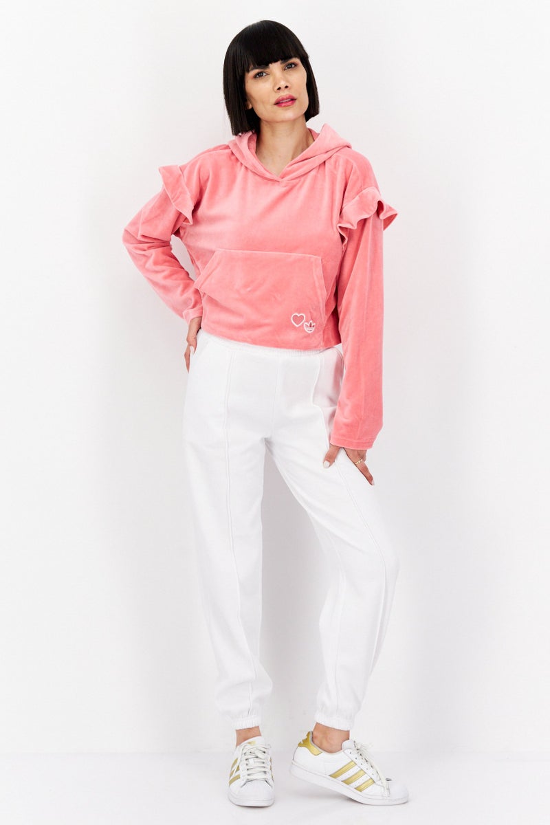 adidas Originals Women Sportswear Fit Long Sleeves Outdoor Sweatshirt, Pink  - Image 2