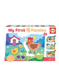 EDUCA Educa My Farm Mothers & Babies 4 Puzzles  - Image 1