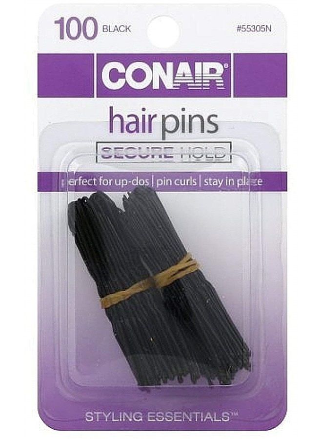 CONAIR Con Blk Hair Pins 100ct Size Ea - Image 3