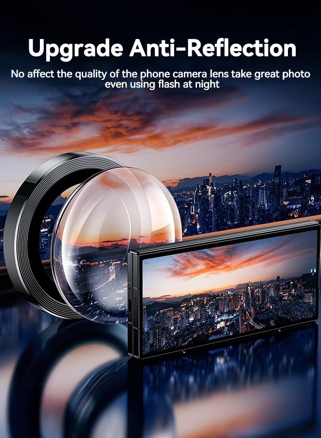 بشكل مختصر واقي عدسة الكاميرا الشفاف من زجاج مقوى بمتانة 9H لسامسونج جالاكسي فولد 7 5G 2025، مضاد للكسر ومقاوم للخدوش. - Image 5