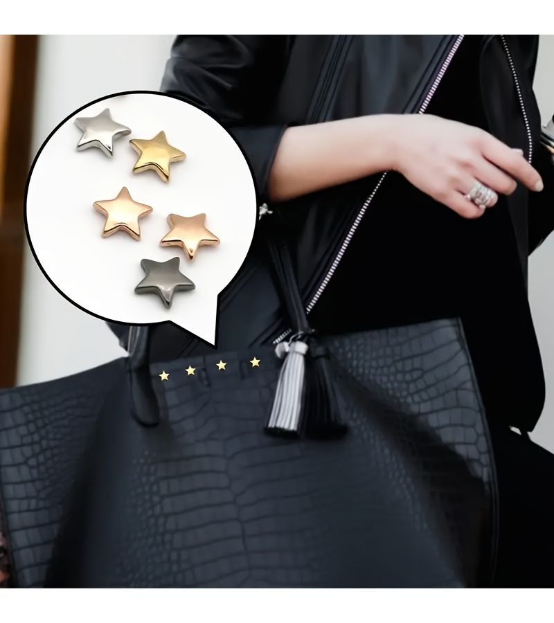 400 قطعة من مسامير النجمة الحديدية مع براغي، 5 ألوان، للحرف اليدوية والملابس DIY - Image 4