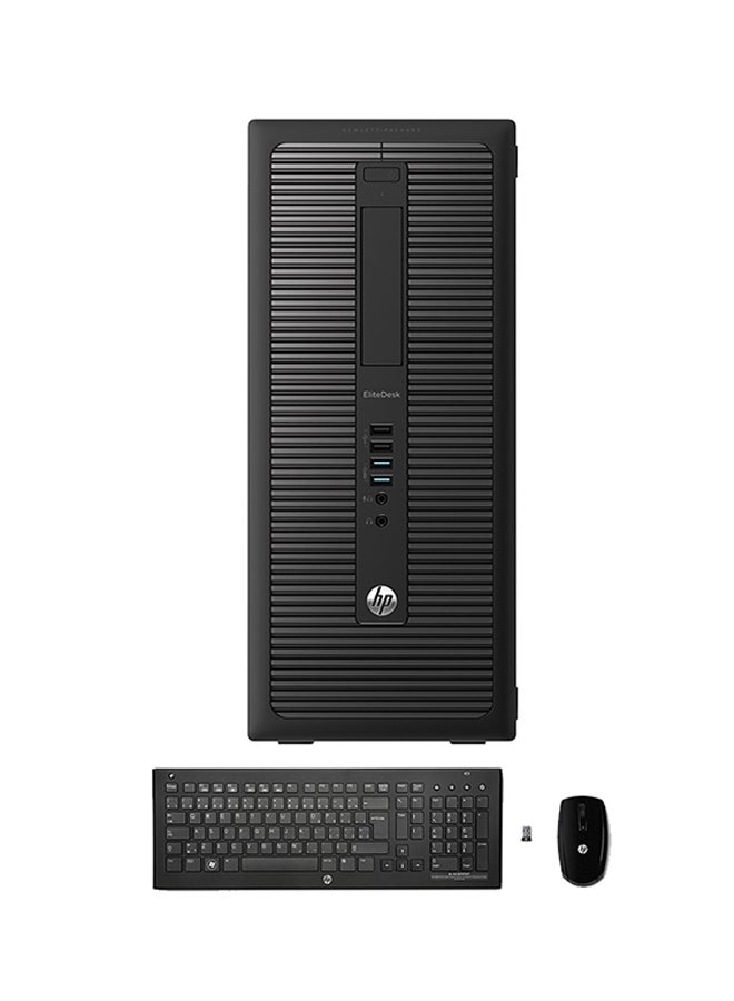HP كمبيوتر مكتبي إيليت-800 بمعالج كور i7 وذاكرة رام 4 جيجابايت/ محرك أقراص صلبة 500 جيجابايت/ بطاقة رسومات مدمجة أسود - Image 1