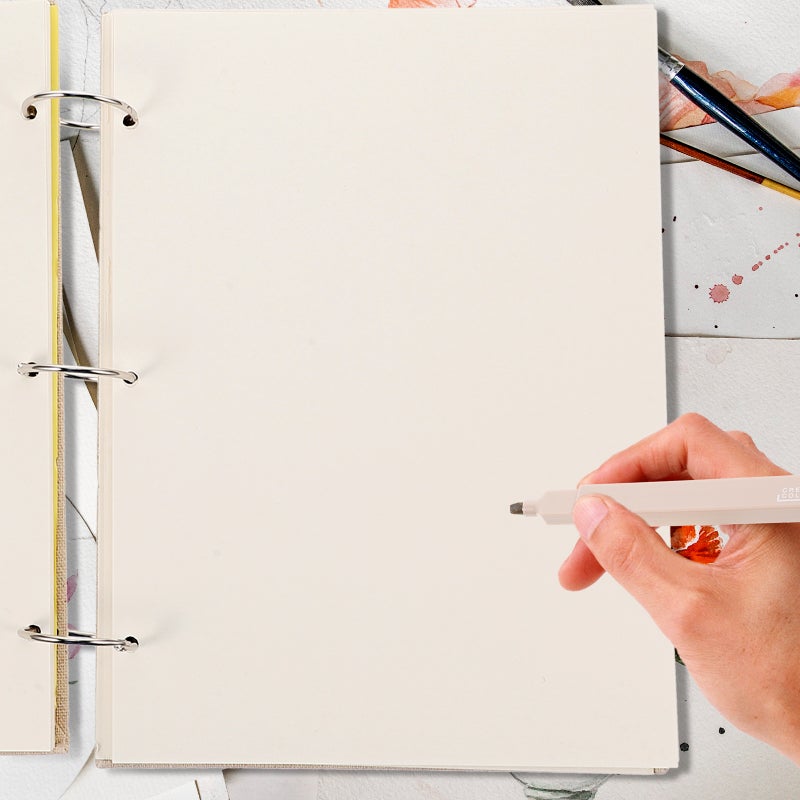Looseleaf Paper Sketchbook for Drawing and Painting, Durable Design with Reusable Cover - Image 3