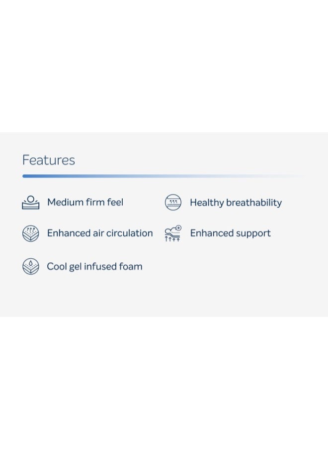 Sleepwell Ortho Pro Profiled Foam 10 Night Trial Impressions Cool Gel Memory Foam and Hybrid Pocket Spring Mattress Best for Spine Balance Mattress  - Image 4