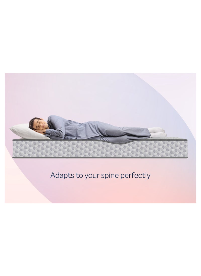 Sleepwell Ortho Pro Profiled Foam 10 Night Trial Impressions Cool Gel Memory Foam and Hybrid Pocket Spring Mattress Best for Spine Balance Mattress  - Image 2