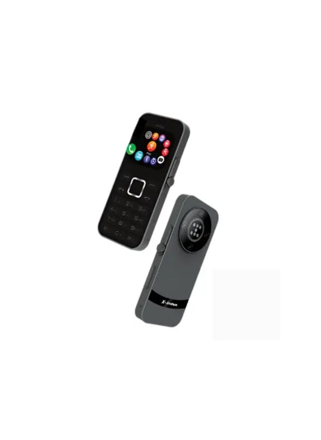 X inova HERO 2 Multi Functional Mobile Phone  with Rotating Crown, Step Counter, BT Calling, 1.3MP Camera, Multimedia, 2.01" Screen, Loud Speaker, Includes Cover, Band & Lead