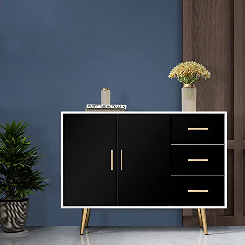 practicalWs 15.7 inch x 984.2 inch Black Wallpaper Solid Color Contact Paper Peel and Stick Removeable Wallpaper for Bathroom Office Easy to Apply and Clean - Image 3