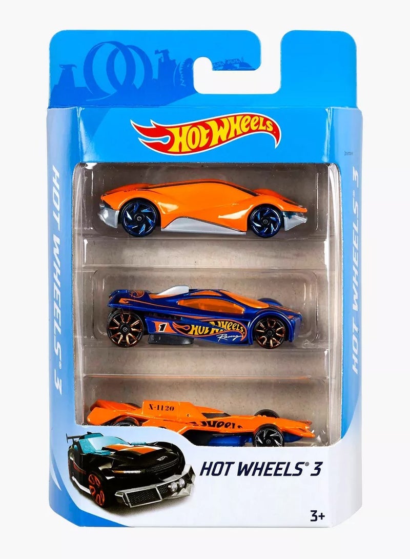 Hot Wheels Die Cast Cars 3pc Set Assorted - Image 2